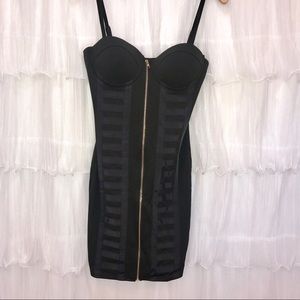 GUESS Los Angeles Black Bodycon Dress Size Small
